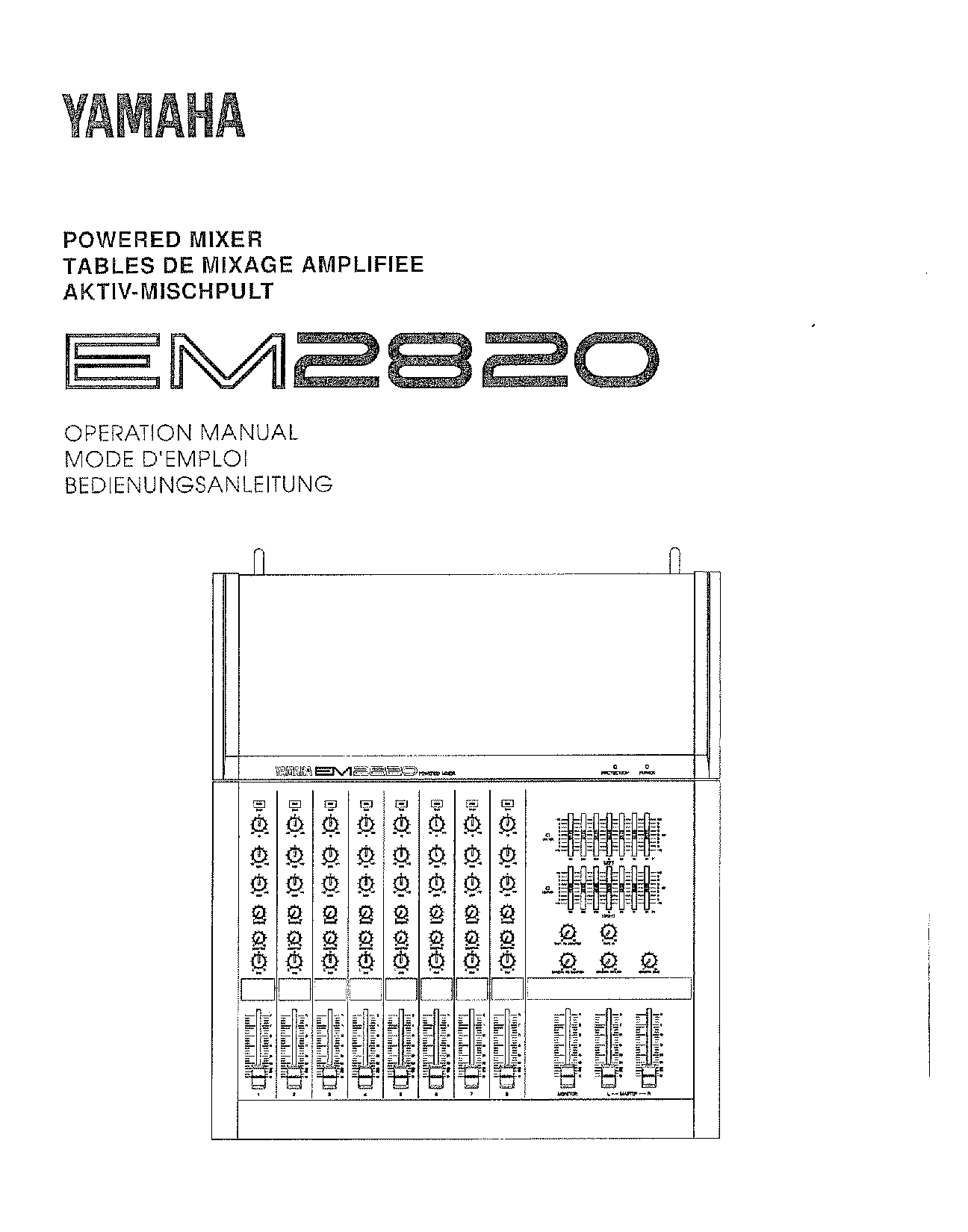 Yamaha EM2820 User Manual