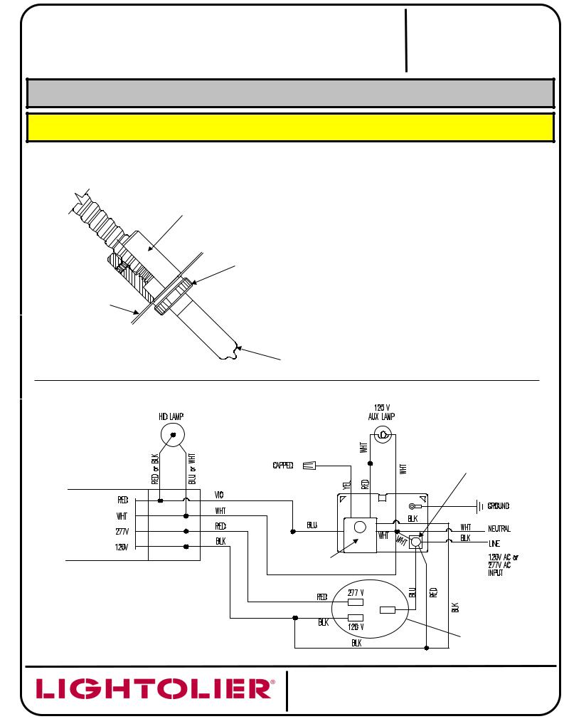 Lightolier AUX-E User Manual