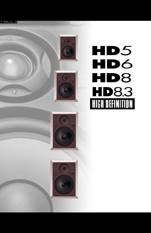 Niles Audio HD6, HD8, HD8.3, HD5 User Manual