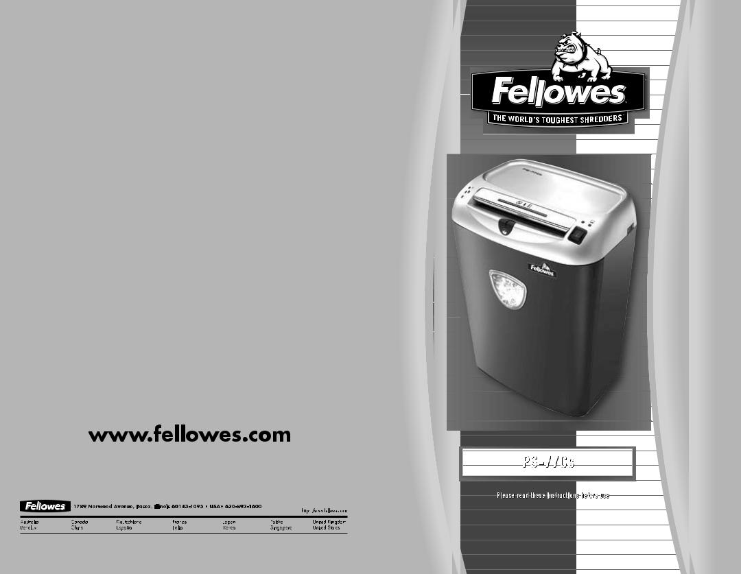 Fellowes PS-77Cs User Manual