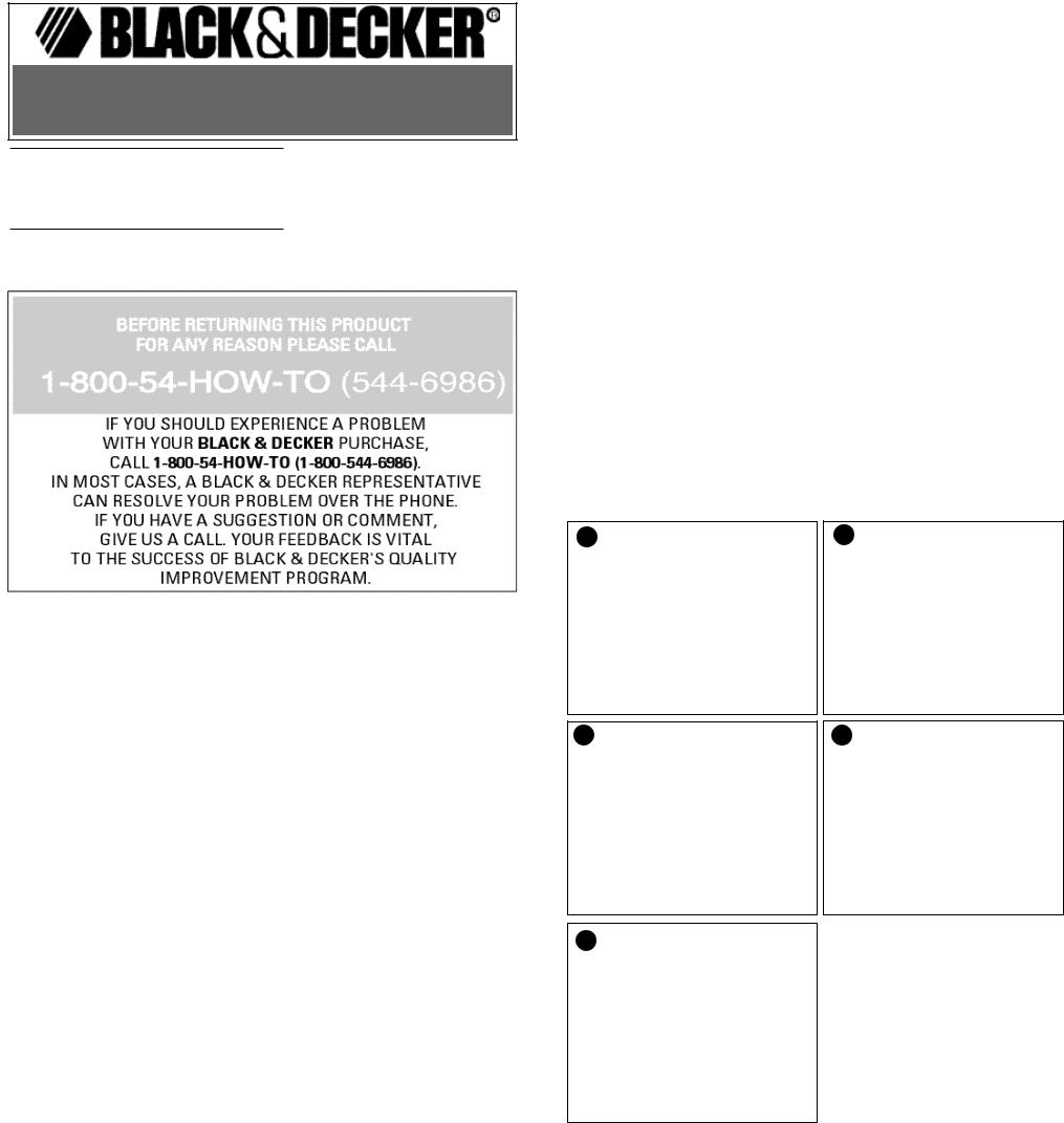 Black & Decker BR300, 607527-00 User Manual