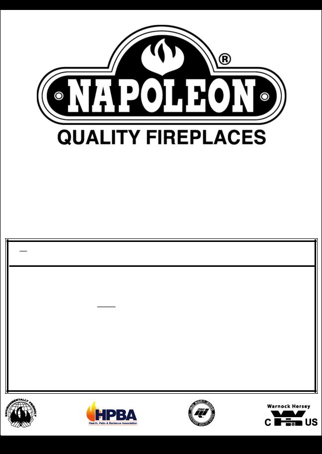 Napoleon Fireplaces GI 3600-P, GI 3600-N User Manual