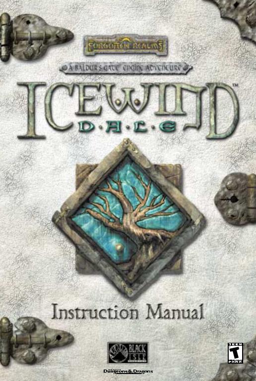 Games PC ICEWIND DALE User Manual