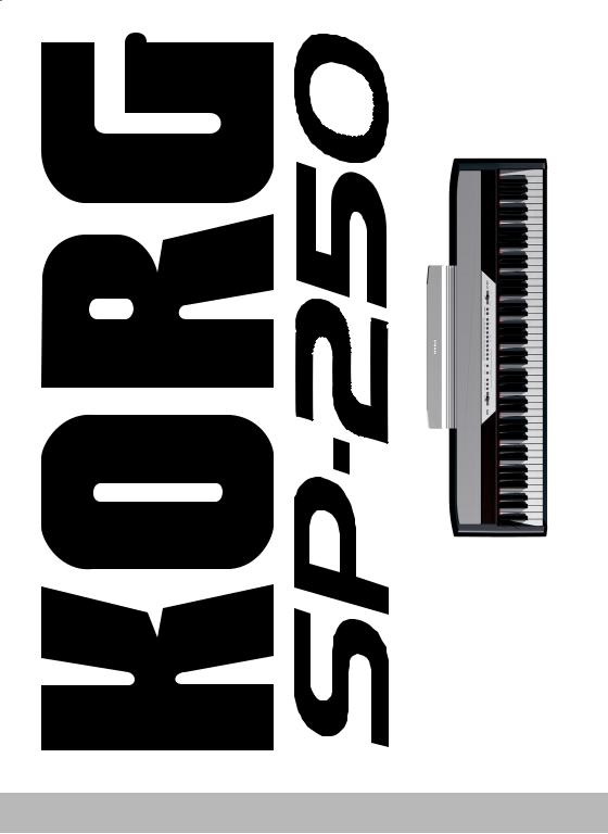 Korg SP-250 User Manual