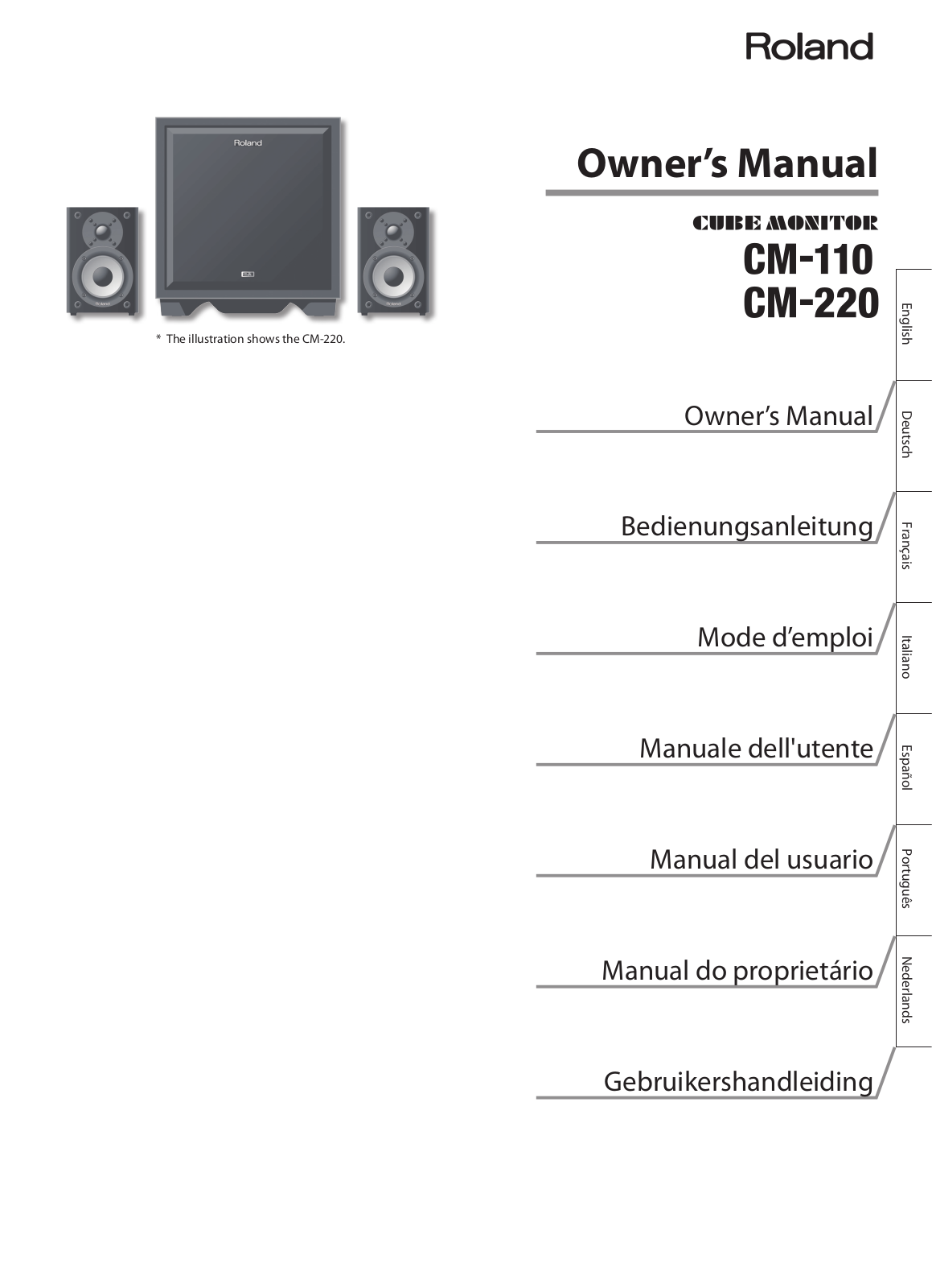 Roland CM 220 User Manual