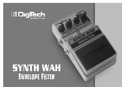 DigiTech SYNTHWAH User Manual