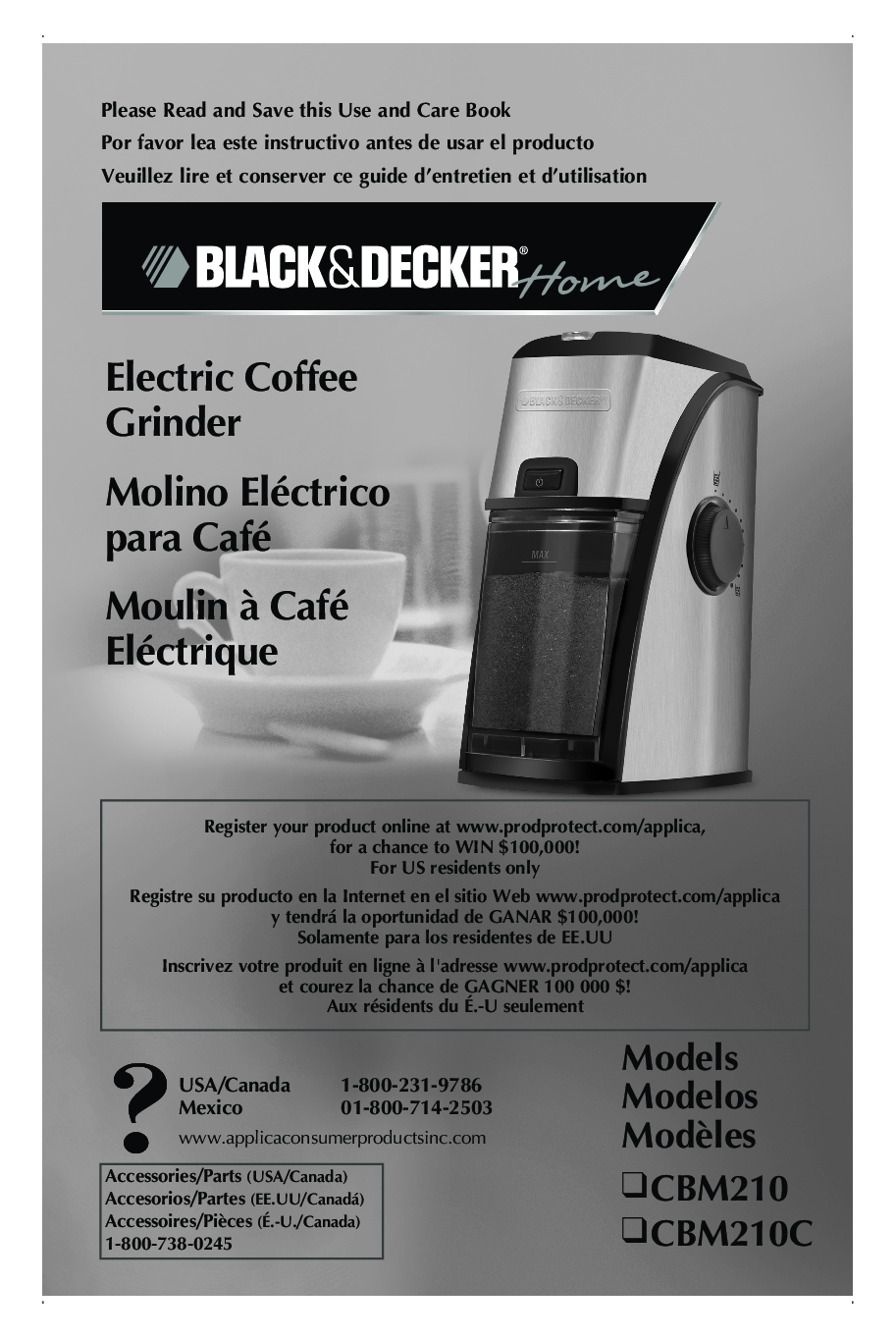 Black & Decker CBM210C, CBM210 User Manual