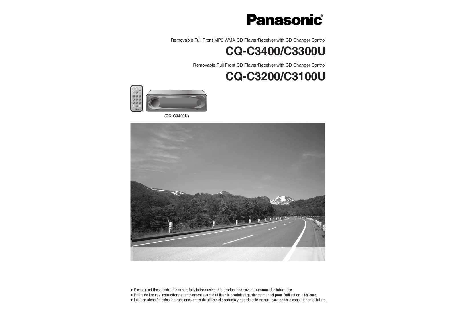 Panasonic CQ-C3200, CQ-C3100U, CQ-C3400, CQ-C3300U User Manual