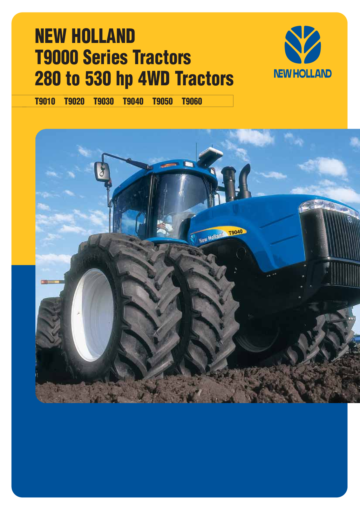 New Holland T9040, T9050, T9060, T9010, T9020 User Manual