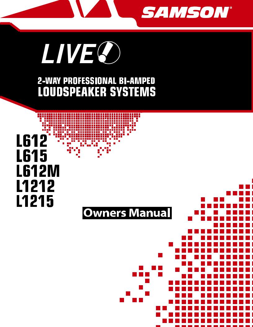 Samson L612, L1215, L615, L612M, L1212 User Manual