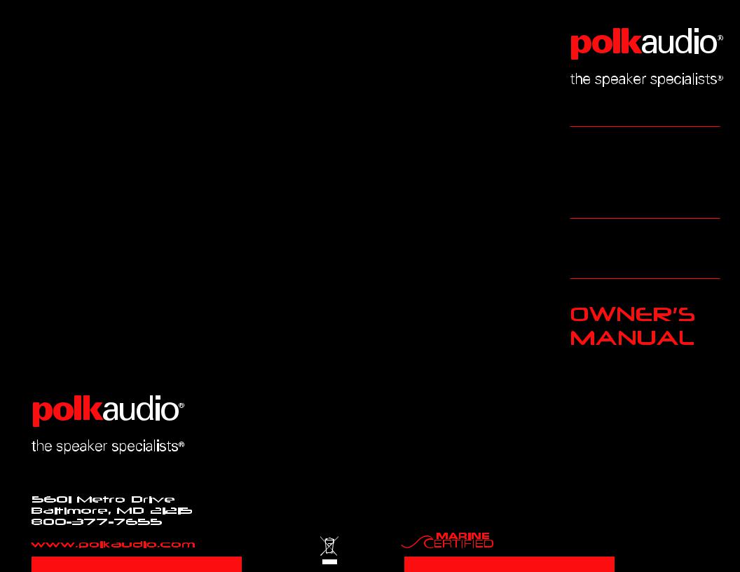 Polk Audio PAD2000.2 User Manual