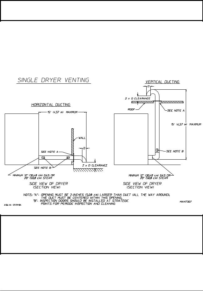 American Dryer Corp ML-175DR User Manual