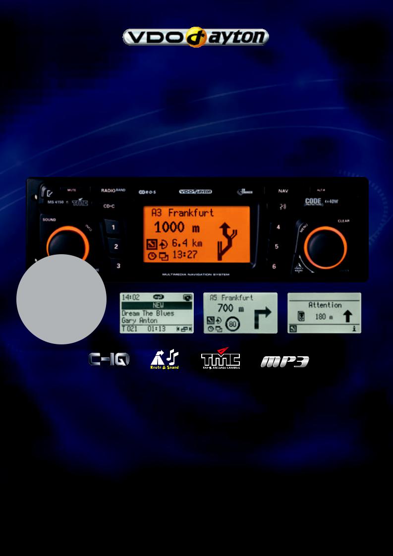 VDO Dayton MS 4150 RS MP3 User Manual