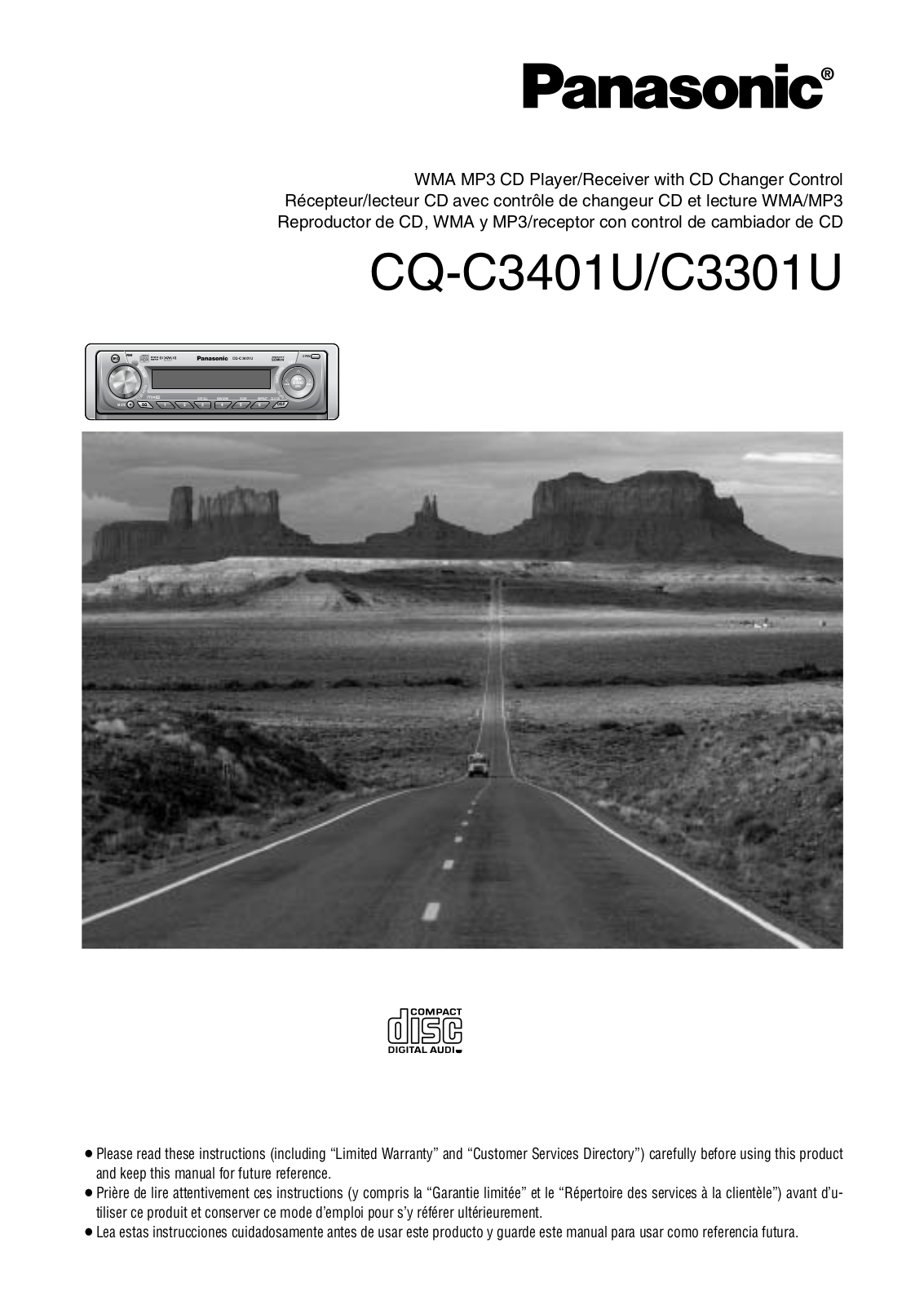 Panasonic CQ-C3401U, C3301U User Manual