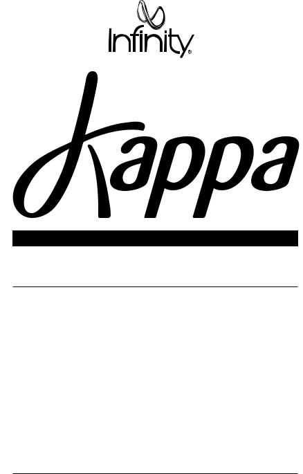 Infinity Kappa 10926 User Manual