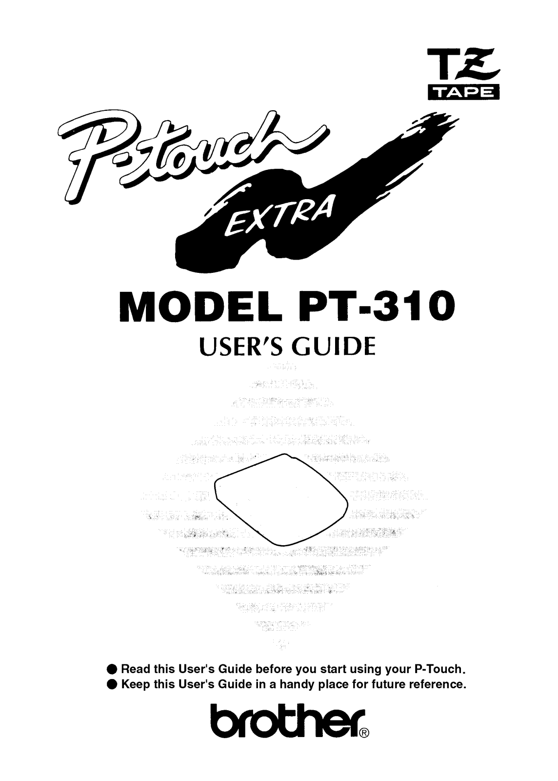 Brother PT-310 User Manual