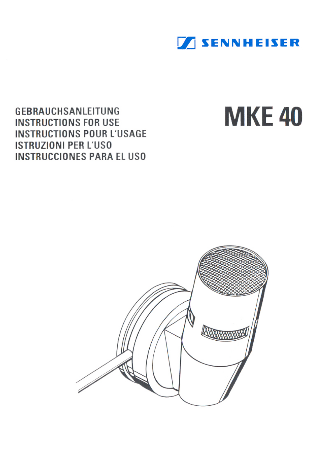 Sennheiser MKE 40 User Manual