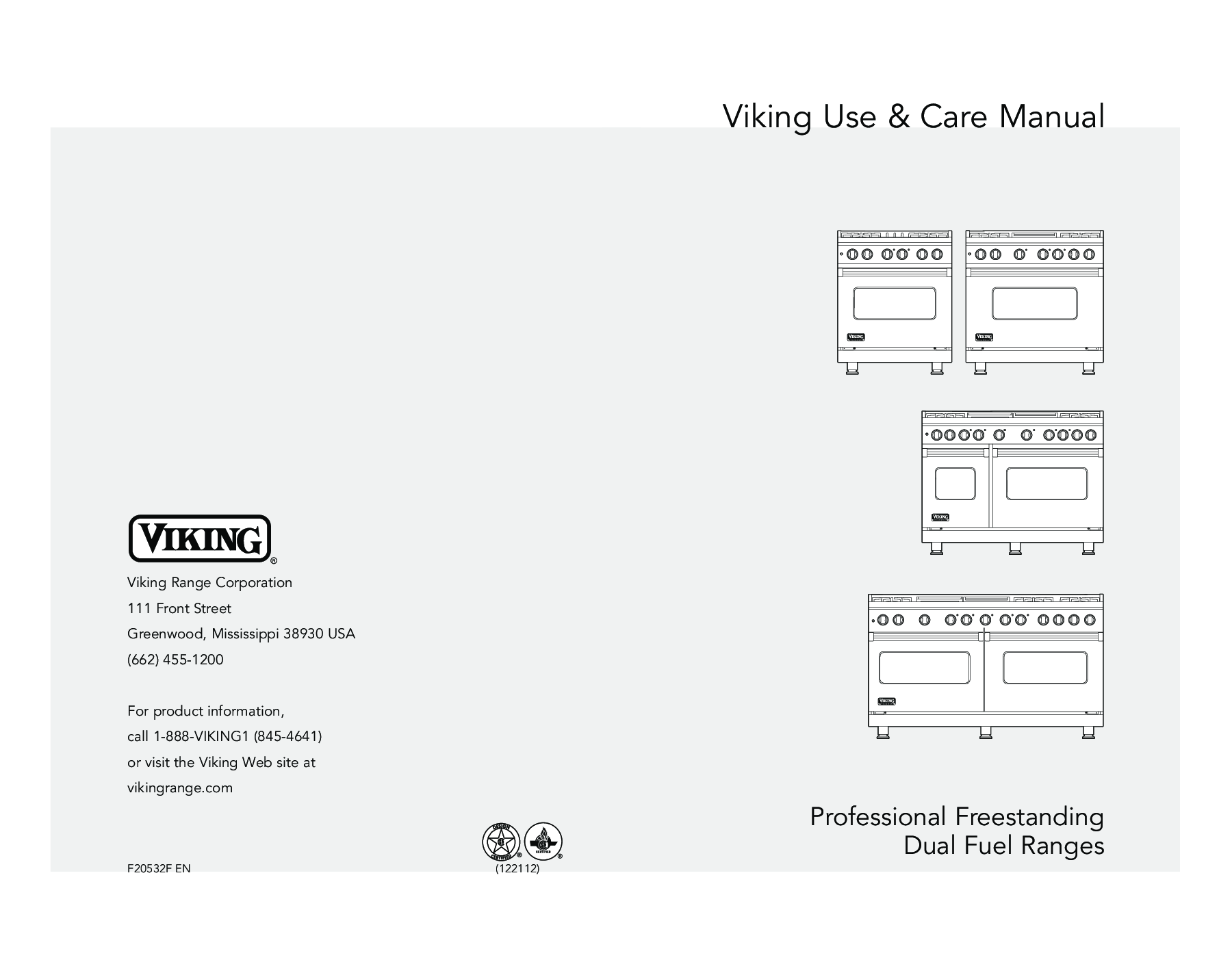 Viking VDSC5606GQTP, VDSC5366BSS, VDSC5364QSS, VDSC5304BSLP, VDSC5364GAR User Manual