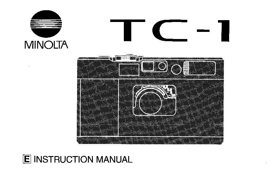 Konica Minolta TC-1 User Manual