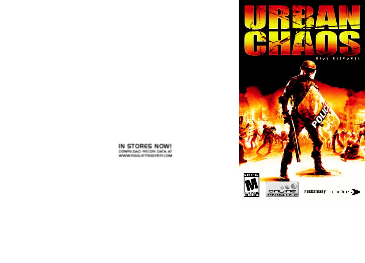 Games PS2 URBAN CHAOS-RIOT RESPONSE User Manual