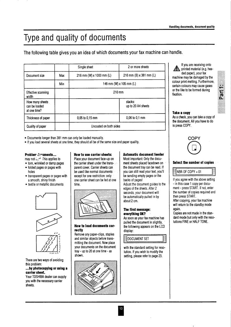 Toshiba TF 501 User Manual