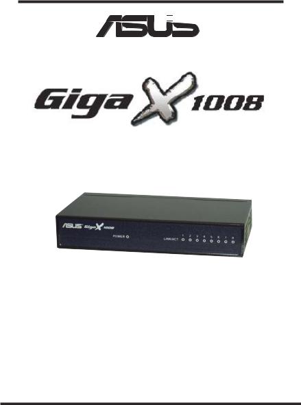 ASUS GIGAX 1008 User Manual