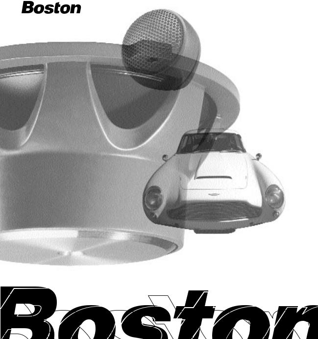 Boston Acoustics 6.5, 6.53, 4.5, 5.5 User Manual