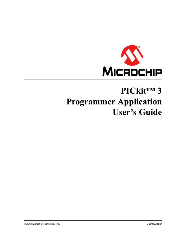 Microchip Technology PICkit 3 Programmer Application Users Guide