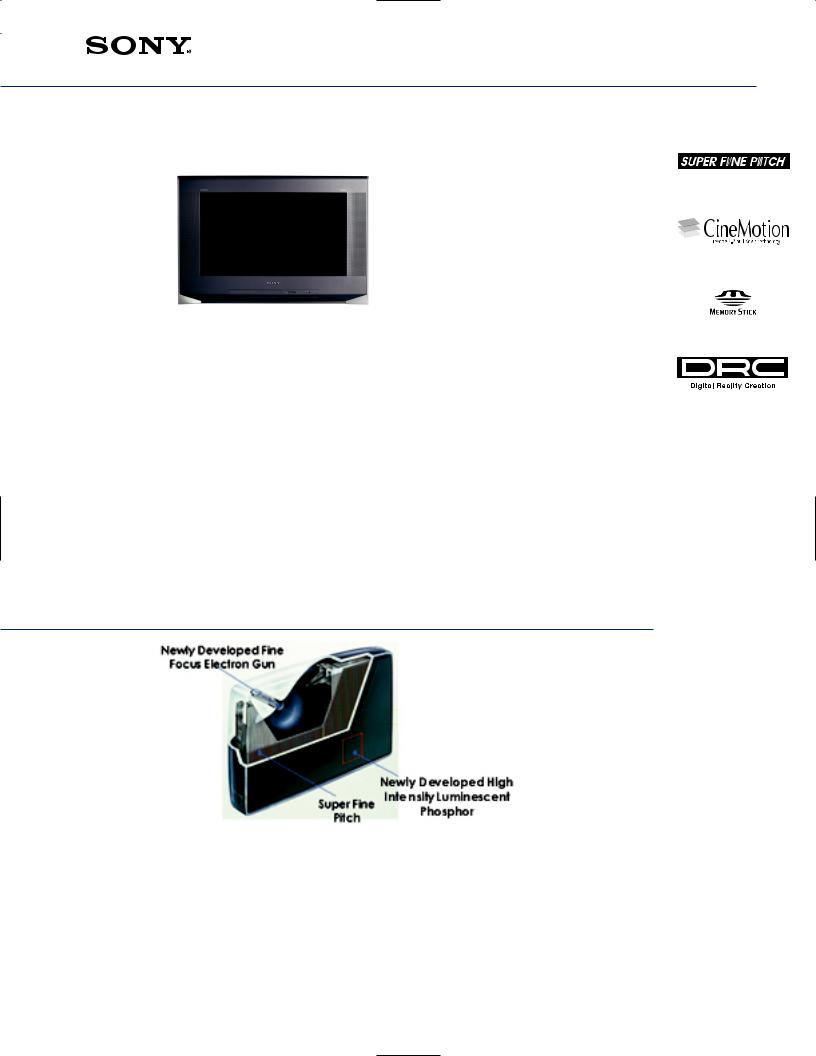 Sony KD-30, KD-34, KD-36XS955 User Manual