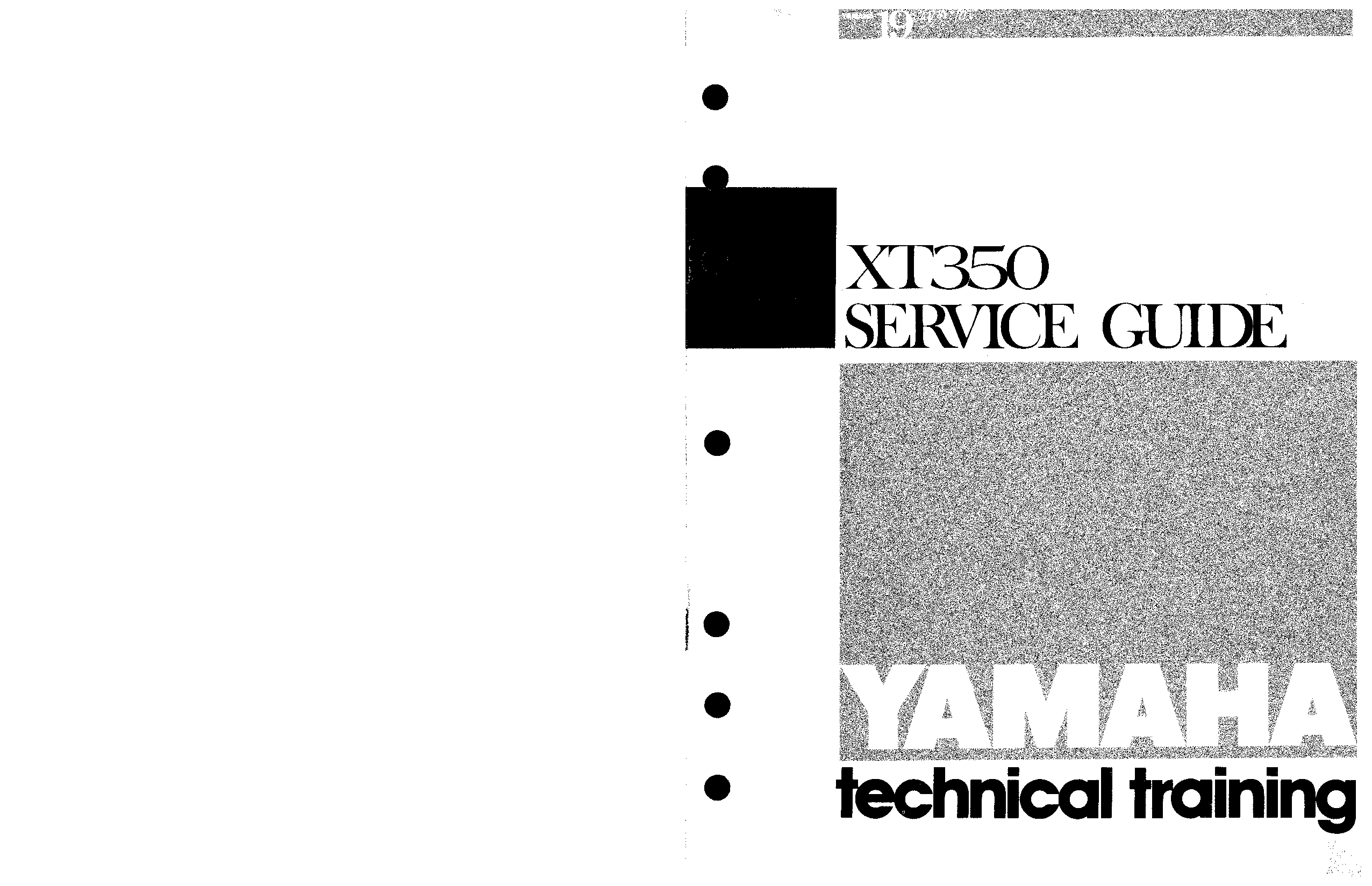 Yamaha XT350 Service Manual