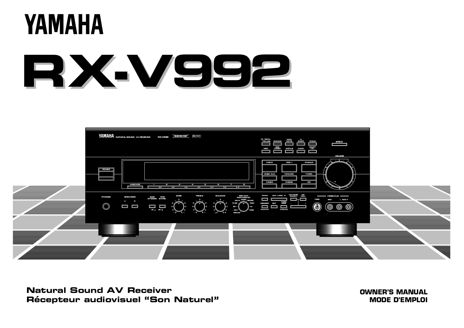 Yamaha RX-V992 User Manual