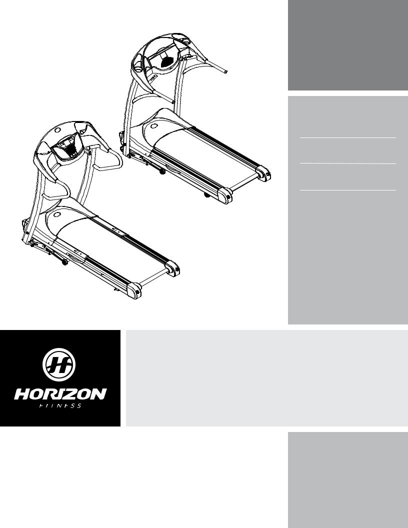 Horizon Fitness T71, T72 User Manual