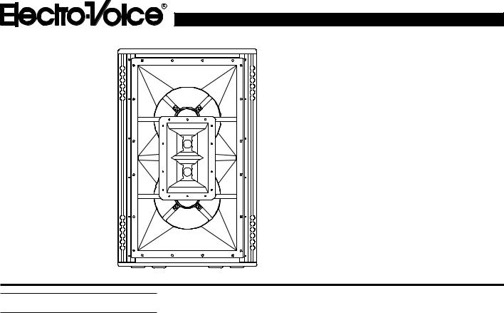 Electro-Voice XF EDS User Manual