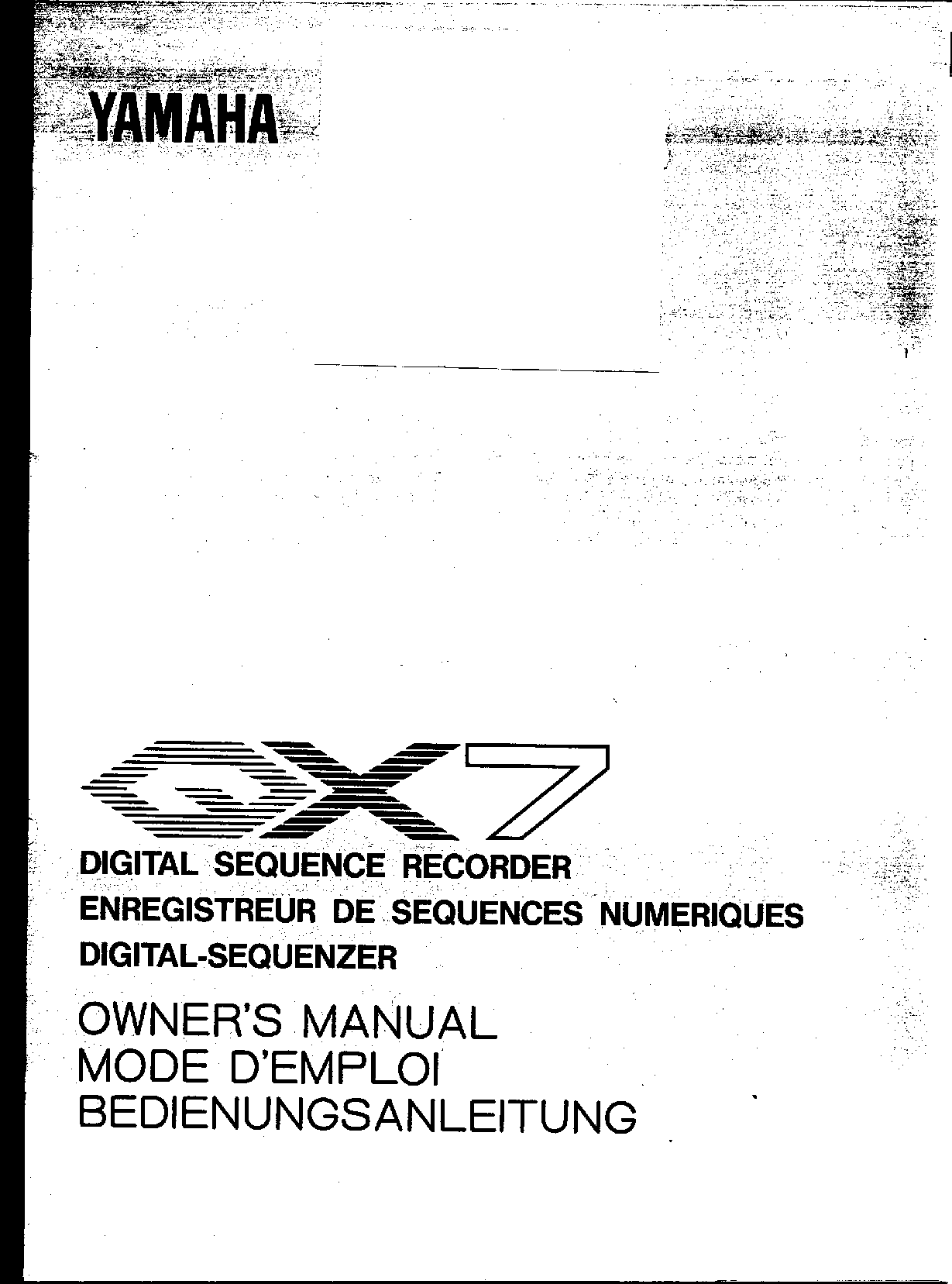 Yamaha QX7 User Manual
