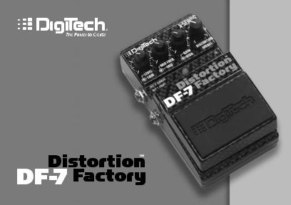 DigiTech DF7 User Manual