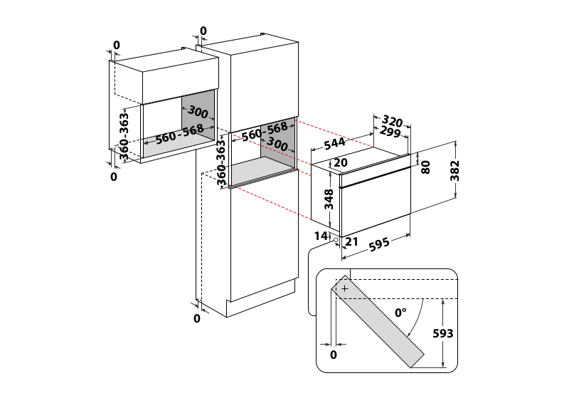 ARISTON MN 313 IX A Extended Technical Drawing