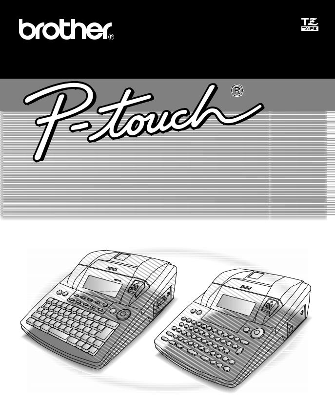 Brother P-Touch 9600, P-Touch 3600 User Manual