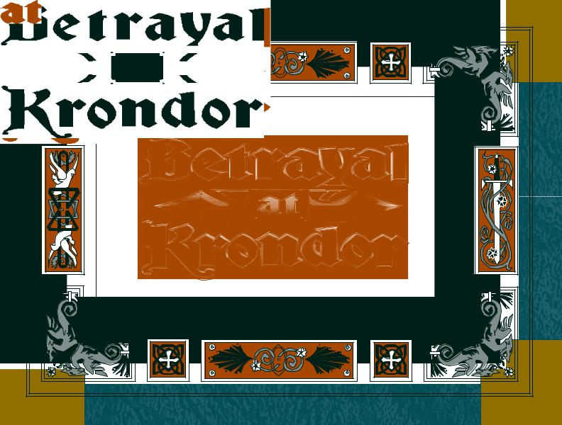 Games PC BETRAYAL AT KRONDOR User Manual