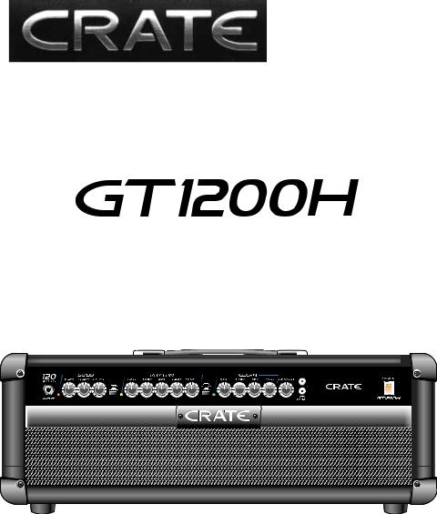 Crate Amplifiers gt1200h User Manual