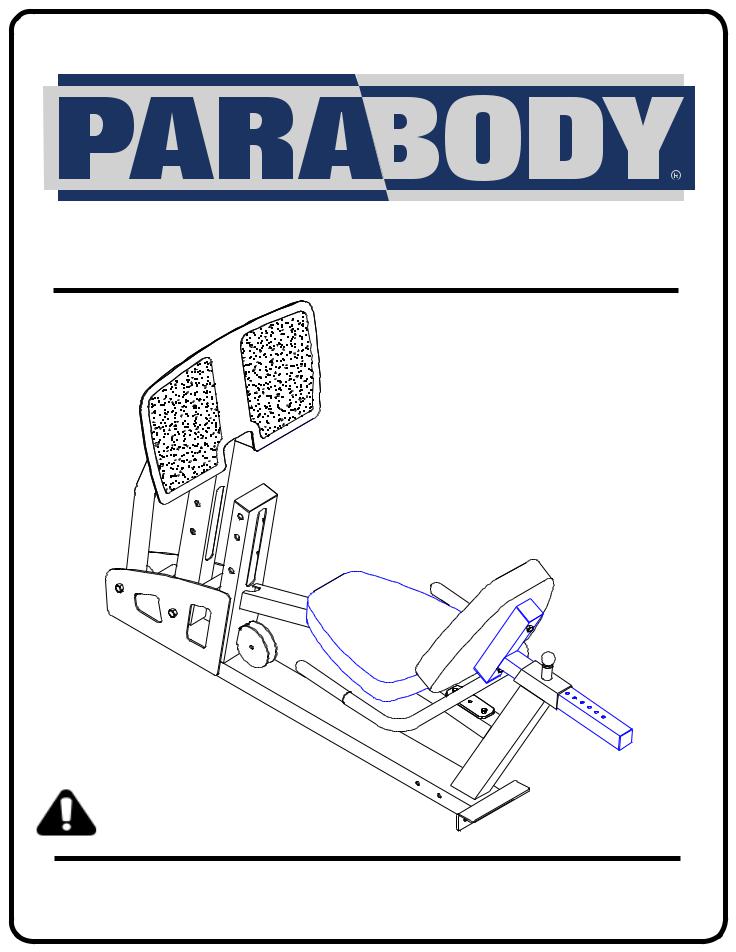 ParaBody Leg Press 100 User Manual