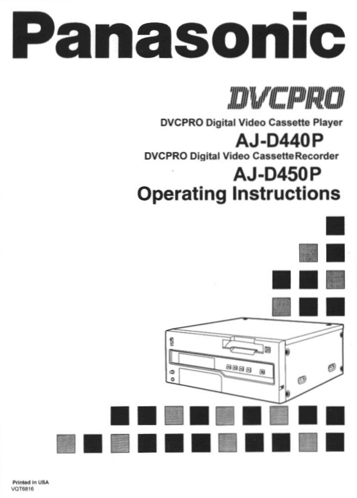 Panasonic AJ-D450P, AJ-D440P, AJ-D450 User Manual