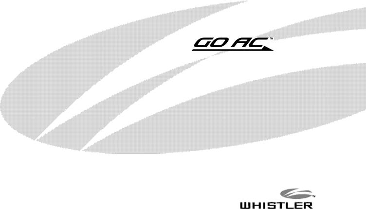 Whistler PP350AC, PP150AC User Manual