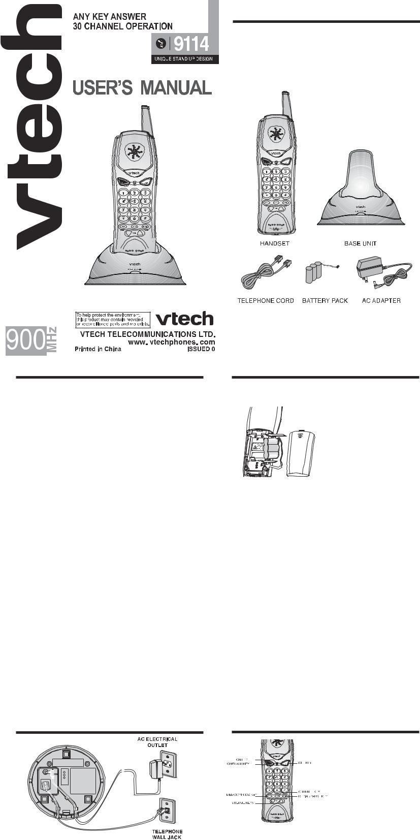 VTech VT 9114 User Manual