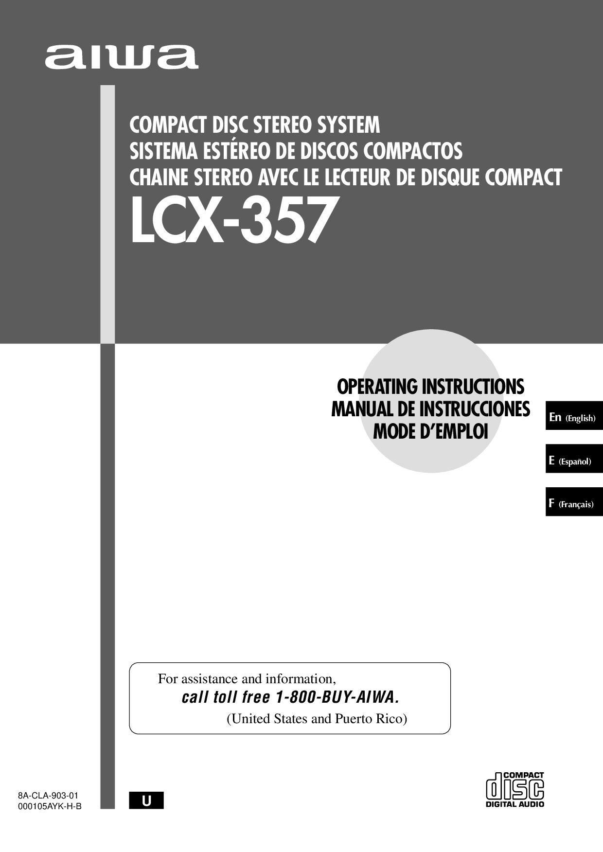 Aiwa LCX-357 User Manual
