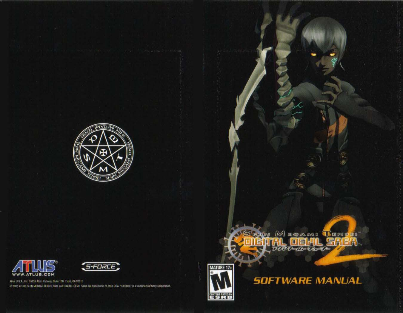Games PS2 SHIN MEGAMI TENSEI-DIGITAL DEVIL SAGA 2 User Manual