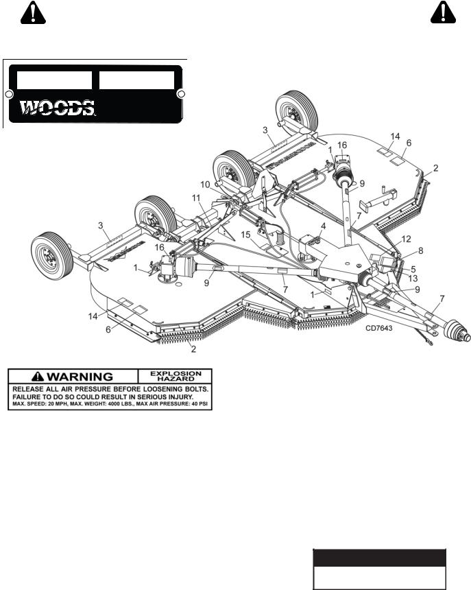 Woods Equipment BW15LH User Manual