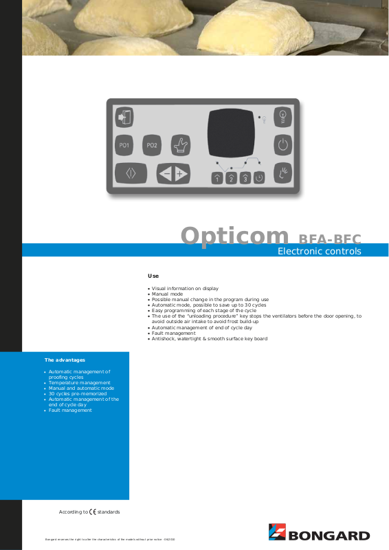 Bongard Opticom Bfa User Manual