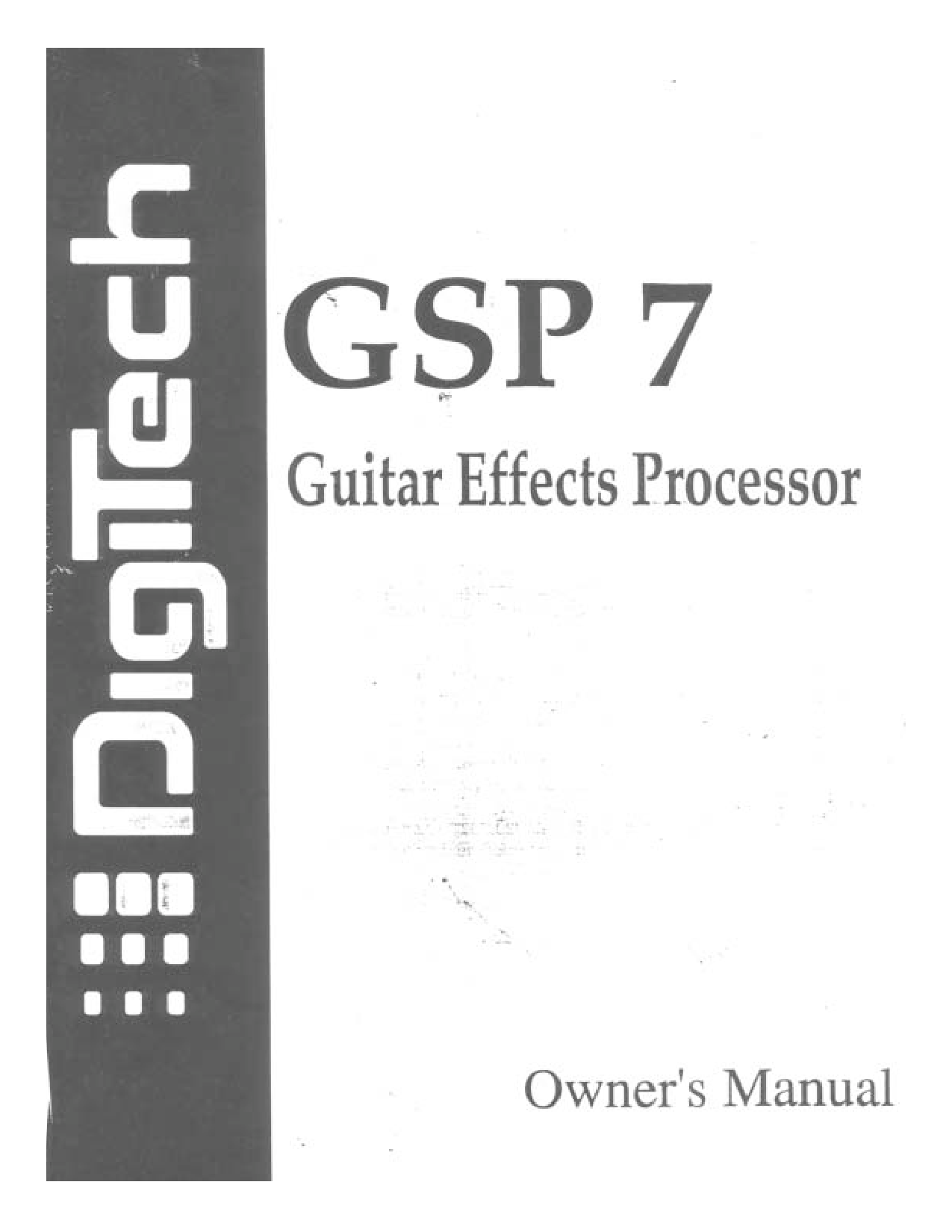 DigiTech GSP7 User Manual