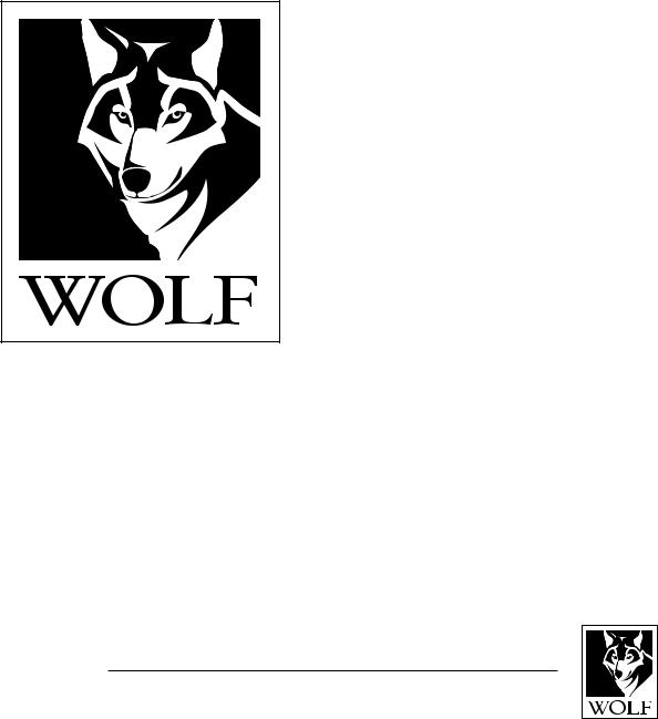 Wolf ML-126756, ML-126757, ML-126755, ML-126760, ML-126759 User Manual