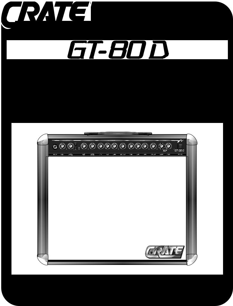 Crate Amplifiers GT-80D User Manual